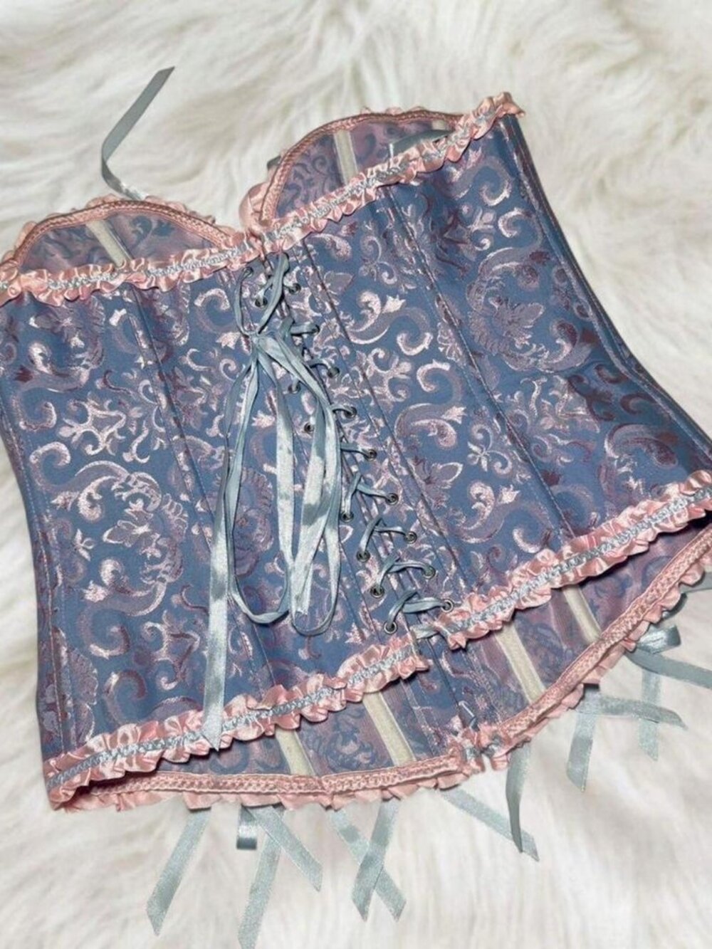 Vintage Y2K lace up corset top ⭐️ - Picture 2 of 5
